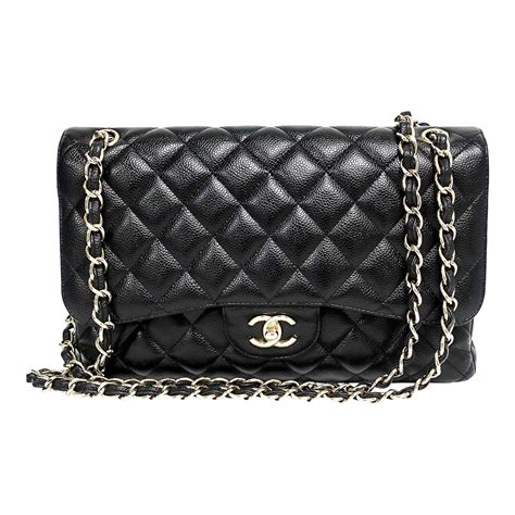 chanel classic double flap jumbo caviar